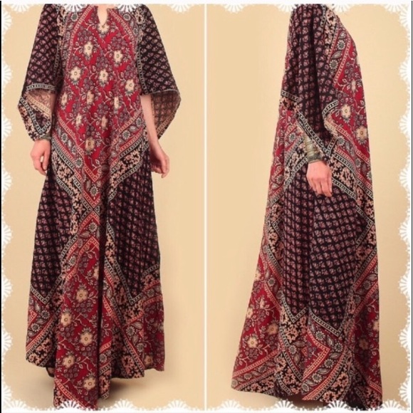 Free People Dresses & Skirts - 70s Gypsy angel bell sleeve bohemian India dress